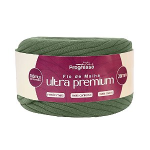 FIO DE MALHA ULTRA PREMIUM FM028 28MM COR 2059 VERDE OLIVA 185 MTS