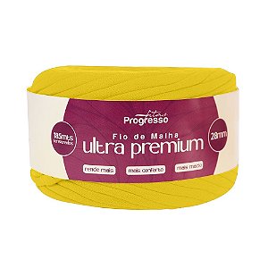 FIO DE MALHA ULTRA PREMIUM FM028 28MM COR 763 AMARELO GEMA 185 MTS