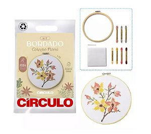 KIT BORDADO COLEÇÃO FLORAL COR 20 FLORAL LILY