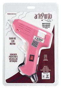 MINI PISTOLA COLA QUENTE PC008-007 010 PARA BASTAO 7MM ROSA ARTEPUNTO