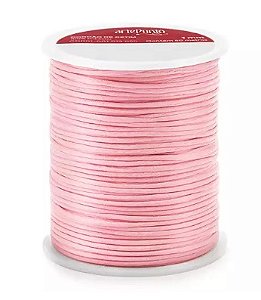 CORDÃO DE CETIM 1MM ARTEPUNTO CD001 COR 157 ROSA CLARO 50 MTS