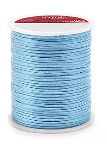 CORDÃO DE CETIM 1MM ARTEPUNTO CD001 COR 156 AZUL CLARO 50 MTS