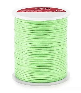 CORDÃO DE CETIM 1MM ARTEPUNTO CD001 COR 159 VERDE CLARO 50 MTS
