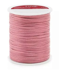 CORDÃO DE CETIM 1MM ARTEPUNTO CD001 COR 093 NUDE ROSADO 50 MTS