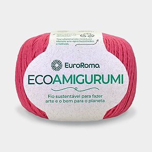 FIO ECOAMIGURUMI 254 MTS 8/7 160GR COR 1070 MELANCIA EUROROMA