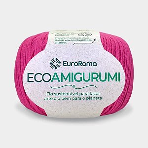 FIO ECOAMIGURUMI 254 MTS 8/7 160GR COR 550 PINK EUROROMA