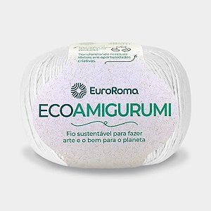 FIO ECOAMIGURUMI 254 MTS 8/7 160GR COR 200 BRANCO EUROROMA