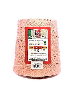 BARBANTE COLOR 1KG FIO 6 991 MTS COR SALMÃO PIRATININGA