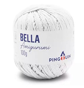FIO BELLA AMIGURUMI COR 0002 BRANCO 203 MTS 100 GR PINGOUIN