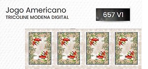 4 UNID JOGO AMERICANO REF 447D-657-VI 0,50X1,50 IBIRAPUERA