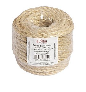 CORDA DE SISAL BABY COIL 6MM 15 MTS ARTEPUNTO