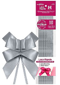 LAÇO RÁPIDO CETIM 22MM 5 UNID LRC005 COR 084 PRATA PROGRESSO