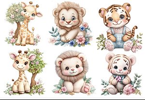 ESTAMPA FÁCIL EST 111303 BICHINHOS SAFARY PLUSH - FABRICART