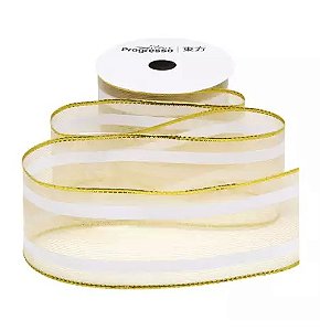 FITA METALIZADA M013-038 COR 203 OURO 10 MTS