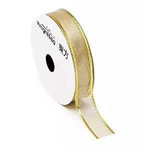 FITA METALIZADA M012-015 COR 203 OURO 10 MTS