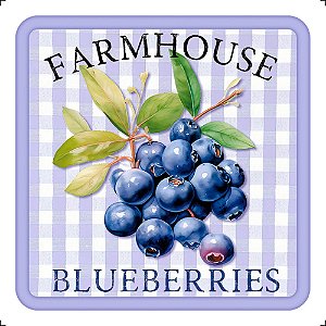 TRANSFER TÊXTIL 8X8CM TTQ2-007 BLUEBERRY LITOARTE
