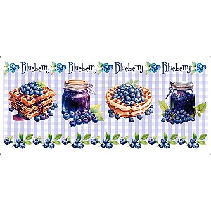 TRANSFER TÊXTIL 27,5X12,8CM TTB5-022 BARRADO BLUEBERRY LITOARTE