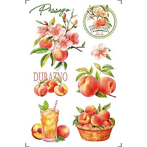 TRANSFER DE IMAGEM SMALL 9,8X15CM TIS-100 PÊSSEGO LITOARTE