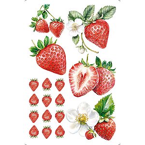 TRANSFER DE IMAGEM SMALL 9,8X15CM TIS-096 MORANGUINHO LITOARTE