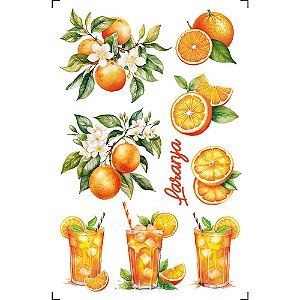TRANSFER DE IMAGEM SMALL 9,8X15CM TIS-098 LARANJA LITOARTE