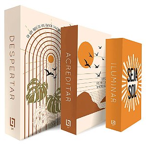 KIT 3 CX LIVRO DECORATIVOS BOOK-007 BOHO
