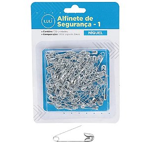 ALFINETE DE SEGURANCA TAM 01 COR NIQUEL PCT C/100
