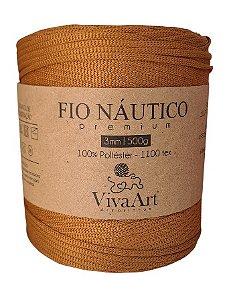 FIO NÁUTICO 3MM 500 GR COR MOSTARDA VIVA ART