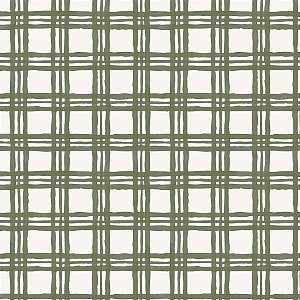 Tecido Tricoline 100% algodão digital - Xadrez Natal verde - NAT102 - 50cm x 1,50m