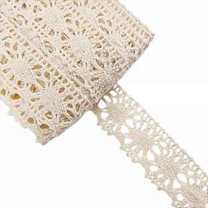 RENDA DE ALGODÃO REF-RA031 COR CRU 1,60CM 10 MTS ARTEPUNTO