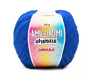FIO AMIGURUMI CHENILLE COR 2745 MARINHEIRO 100G CÍRCULO
