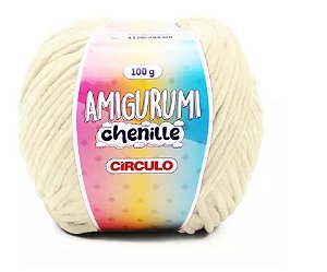 FIO AMIGURUMI CHENILLE COR 1706 FLOCOS 100G CÍRCULO