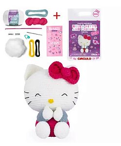 Kit Amigurumi Coleção Hello Kitty And Friends cor 1 Hello kitty 18 cm