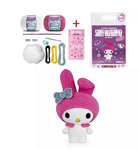 Kit Amigurumi Coleção Hello Kitty and friends cor 3 My melody Circulo