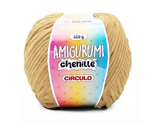 FIO AMIGURUMI CHENILLE COR 7066 CARAMELITO 100G CÍRCULO