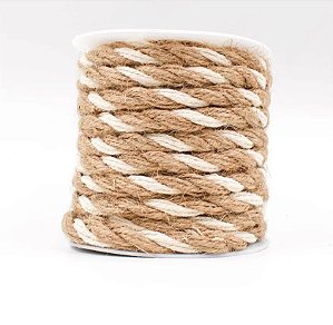 CORDÃO JUTA 8MM 10 MTS COLORIDO