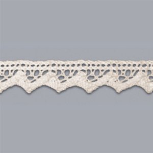 RENDA DE ALGODÃO REF-RA002 COR 084 CRÚ 1,4CM 10 MTS ARTEPUNTO