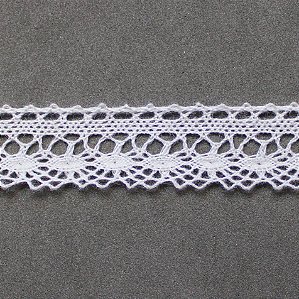 RENDA DE ALGODÃO REF-RA029 COR 001 BRANCO 1,5CM 10 MTS ARTEPUNTO