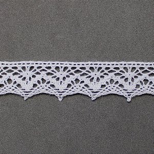 RENDA DE ALGODÃO REF-RA030 COR 001 BRANCO 1,5CM 10 MTS ARTEPUNTO