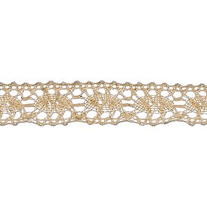 RENDA DE ALGODÃO REF-RA033 COR 084 CRÚ 2,10CM 10 MTS ARTEPUNTO