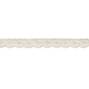 RENDA DE ALGODÃO REF-RA041 COR 084 CRÚ 1,5CM 10 MTS ARTEPUNTO