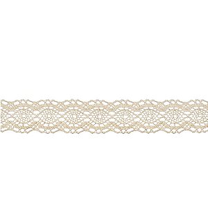 RENDA DE ALGODÃO REF-RA042 COR 084 CRÚ 2,5CM 10 MTS ARTEPUNTO