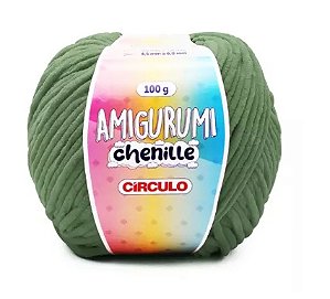 FIO AMIGURUMI CHENILLE COR 5442 NATUREZA 100G CÍRCULO