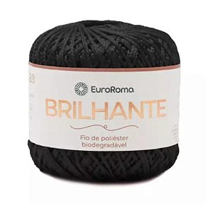EUROROMA BRILHANTE COR 250 PRETO 100 GR 136 MTS