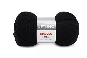 FIO NETUNO CÍRCULO COR 8990 PRETO 100 GR