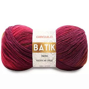 FIO BATIK CIRCULO 100G COR 9306 CAQUI LARANJA ROXO