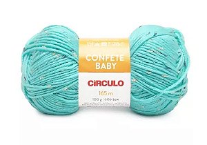 FIO CONFETE BABY CÍRCULO COR 550 VERDE CANDY