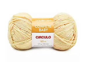 FIO CONFETE BABY CÍRCULO COR 1114 AMARELO CANDY