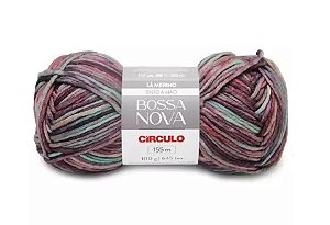 LÃ BOSSA NOVA CÍRCULO COR 9975 MESCLADO BERINJELA 100 GR