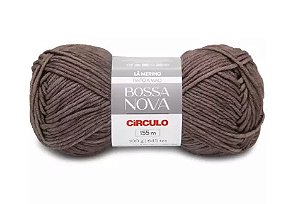 LÃ BOSSA NOVA CÍRCULO COR 7217 CASTANHO ESCURO 100 GR