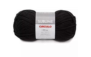 FIO SUBLIME CÍRCULO COR 0940 PRETO 100 GR